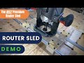 Full Demo of CleanCut Woodworking Router Sled | Premium Router Sled Review