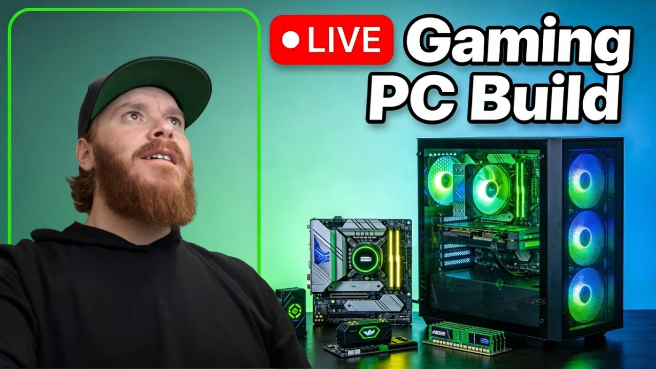 Building A Gaming PC - Live #shorts #pcbuild #asus #corsair #phanteks #samsung #msi #tech
