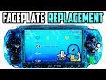 PSP 1000 Faceplate Replacement! (Transparent Blue)
