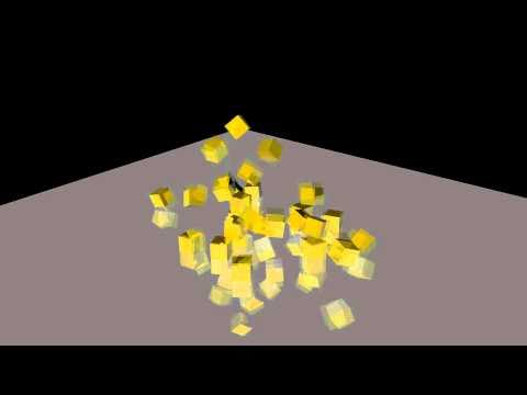 My First Falling Cubes Animation Attempt