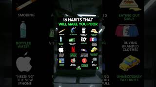 Celebrity 16 habits that will make you poor #shorts #motivation #rich Wealth