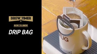 基本の【ドリップバッグ】コーヒー抽出方法【リアルタイム】THE COFFEESHOP《Brew Timer》