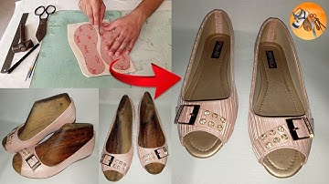 How to Make Handmade Ballerina Shoe with Simple Tools | Shoe Making Tutorial Step by step Process