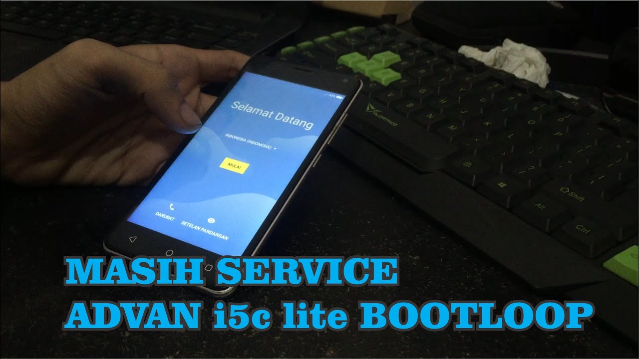 Advan i5c lite bootloop stuck logo force close aplikasi terhenti