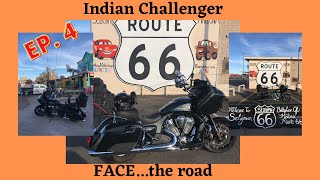 Indian Challenger continues onto Route 66 to Seligman, Az