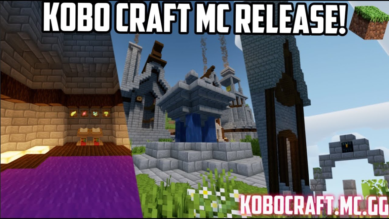 KOBO CRAFT MC RELEASE! kobocraft.mc.gg - YouTube