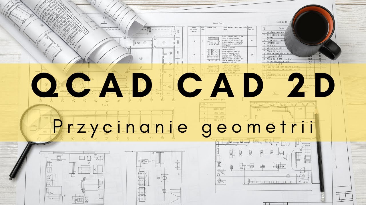 QCAD CAD 2D Szkolenie Przycinanie geometrii - YouTube