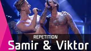 Video thumbnail of "Samir & Viktor - Bada Nakna – Smygtitta på deras rep inför Melodifestivalen 2016"