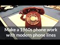 Converting a 1960s rotary dial phone to work as a modern day phone