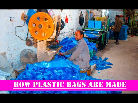 Plastic bags making process | polythene bag manufacturing |Shopper