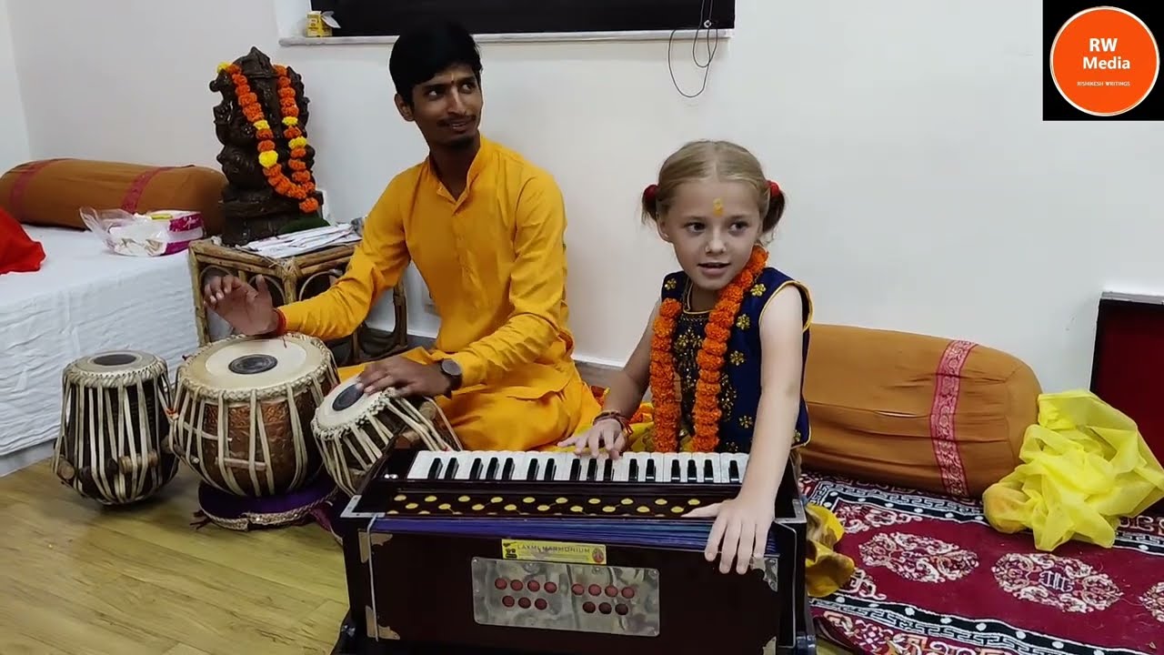 Rishikesh Writings|| Little Christina Sings Hare Ram Hare Krishna