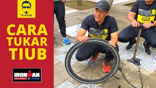 Cara Tukar Tiub Tayar Basikal Road Bike Malaysia | Ironman Malaysia | Trek Madone 5.2 | Cycling VLOG