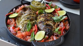 Easy Grilled Tilapia Fish Recipe | WEBER GENESIS II GAS BARBECUE ️ Ndudu by Fafa