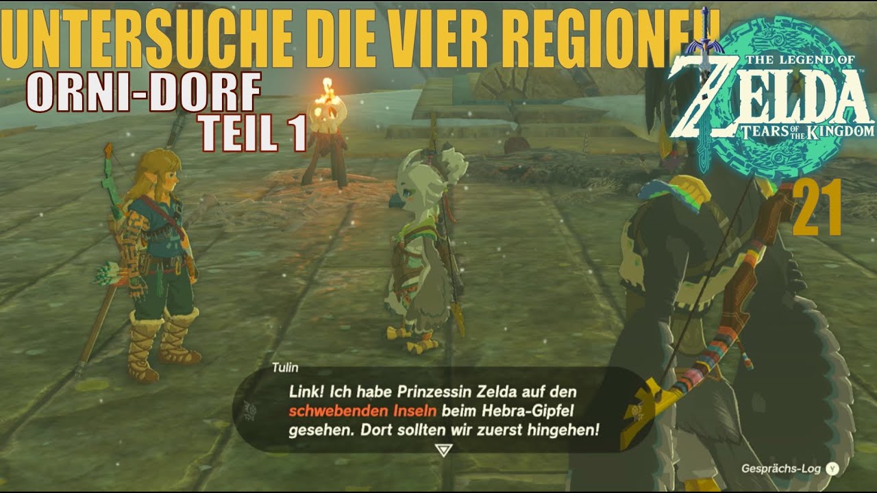 Zelda Das Rätsel Des Orni Lieds The Legend of Zelda: Tears of the Kingdom #21: Dorf der Orni- Tulin