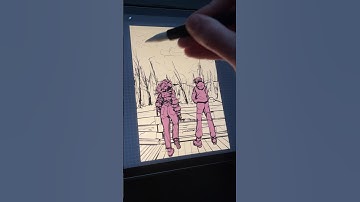 Thumbnail Vs. Finished Sketch #digitalart #illustration #art #illustrator #procreate #sketch