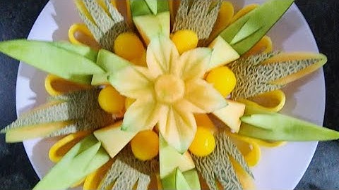 Cách Cắt Dĩa Trái Cây Đơn Giản Tưởng Không Đẹp Mà Đẹp Không Tưởng|Mẹo Văt Ẩm Thưc