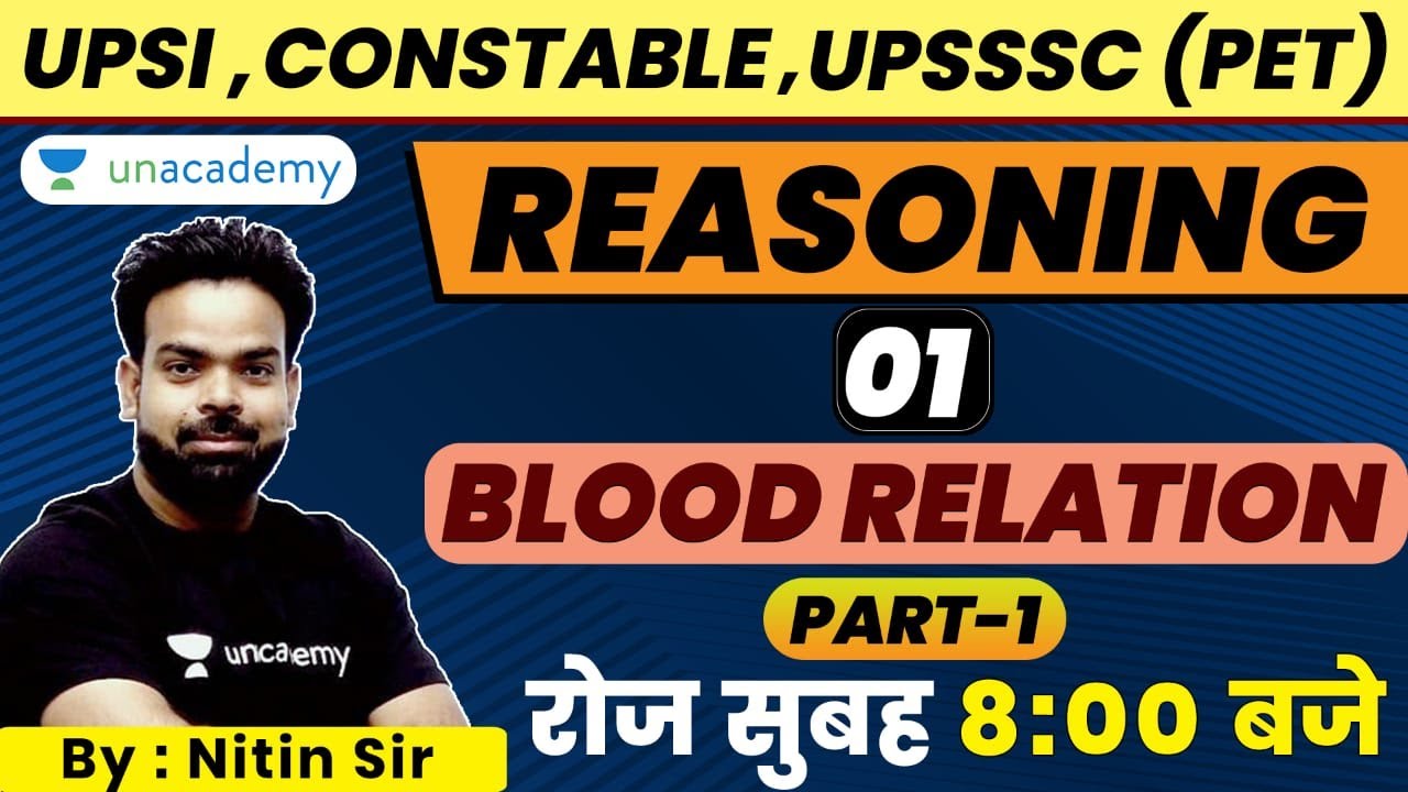 UPSSSC (PET) | Blood Relation (Part-1) | Reasoning | UPPSC 2021 | Nitin Pandey