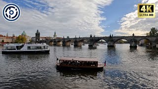 Charles Bridge & Vltava River - Time Lapse - Prague - Czech Republic