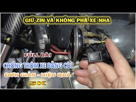 Video Mẹo làm báo động chống trộm xe máy chỉ với 5K - youtube