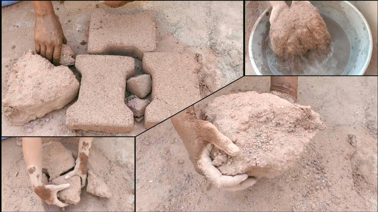 Asmr | Reddirt floor crumbling pouring in water 💦 asasmr