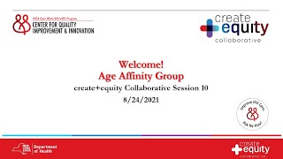 create+equity Collaborative | Age Affinity Session