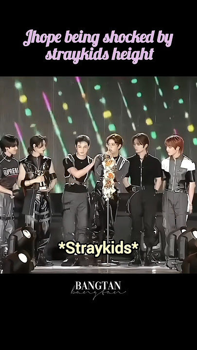 Jhope being shocked by straykids height!!🤣🤣#jhope#jhopebts#bts#13million#straykids#shorts#btsarmy