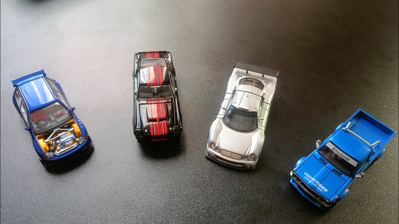 Unboxing POP RACE cars look so sick Honda covic eg6, mustang shelby gt, mercedes benz clk gtr