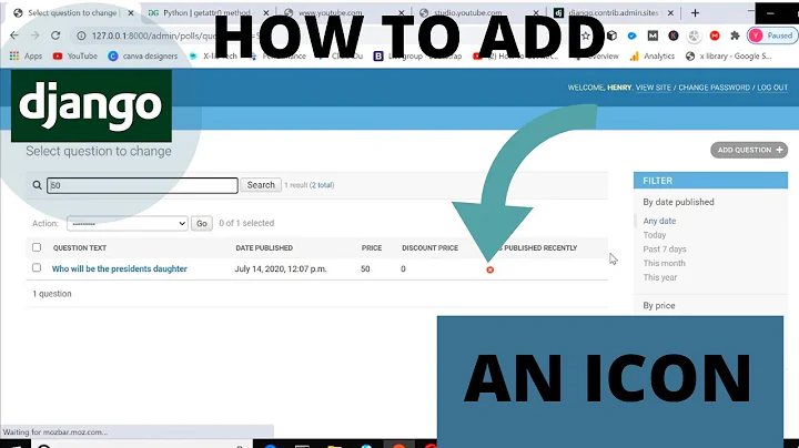 How to show icons for calculated boolean fields | Django Admin tutorial