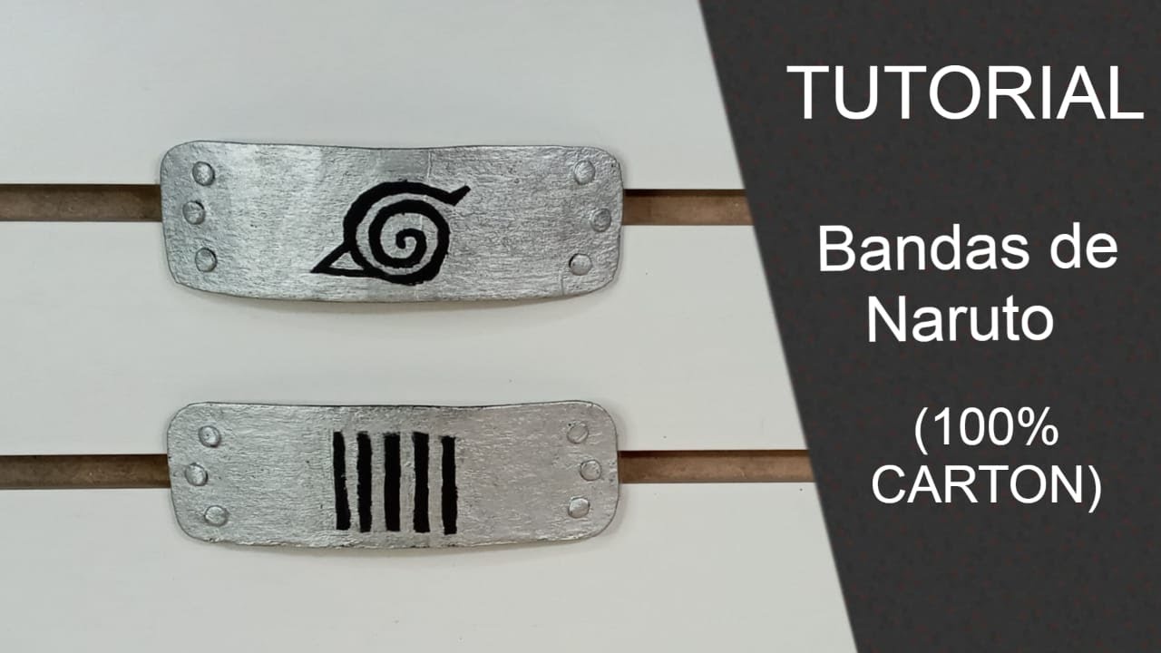 Como HACER Las Bandas De Naruto 100 CARTON Tutorial YouTube