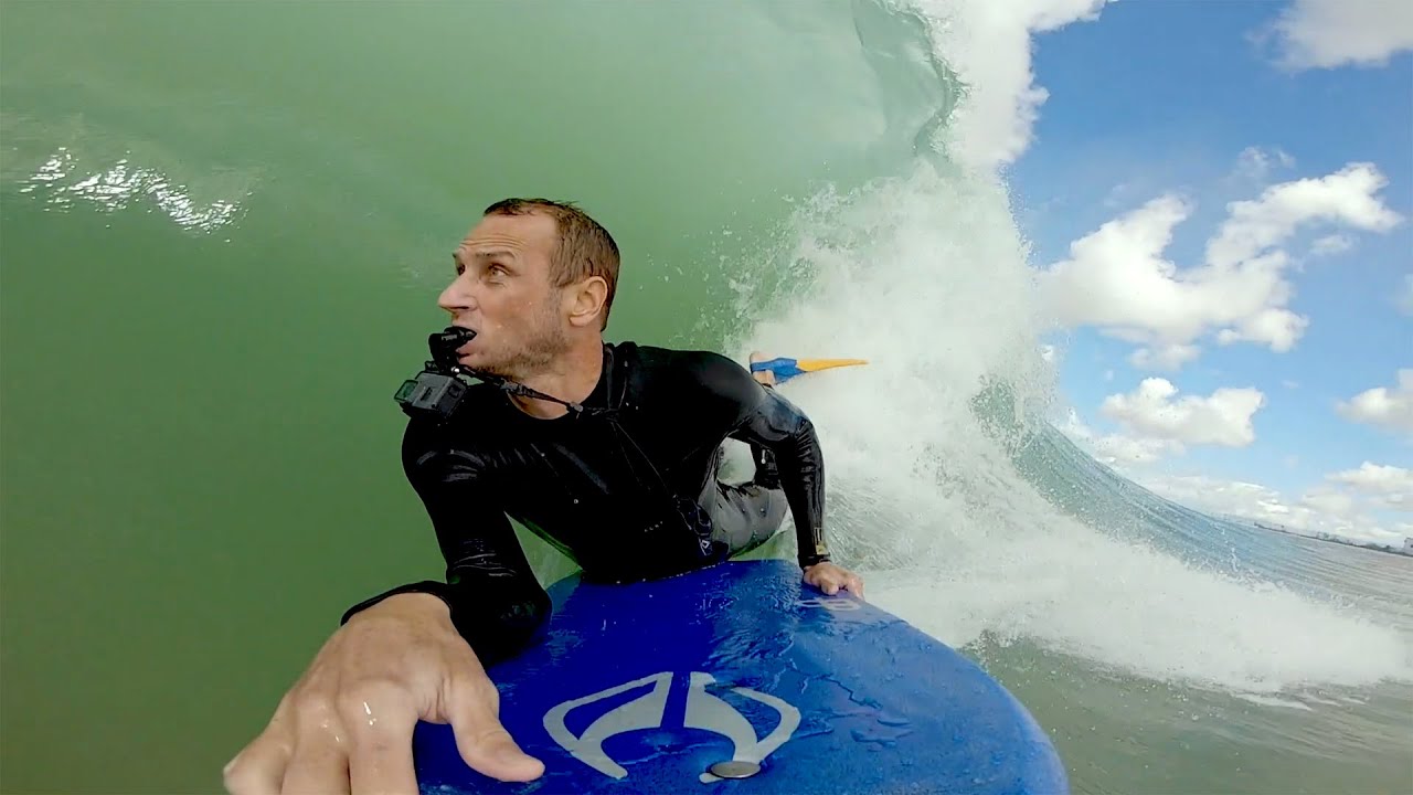 Ben Player Gets Barreled at the Surf Lakes Wave Pool in Yeppoon - YouTube