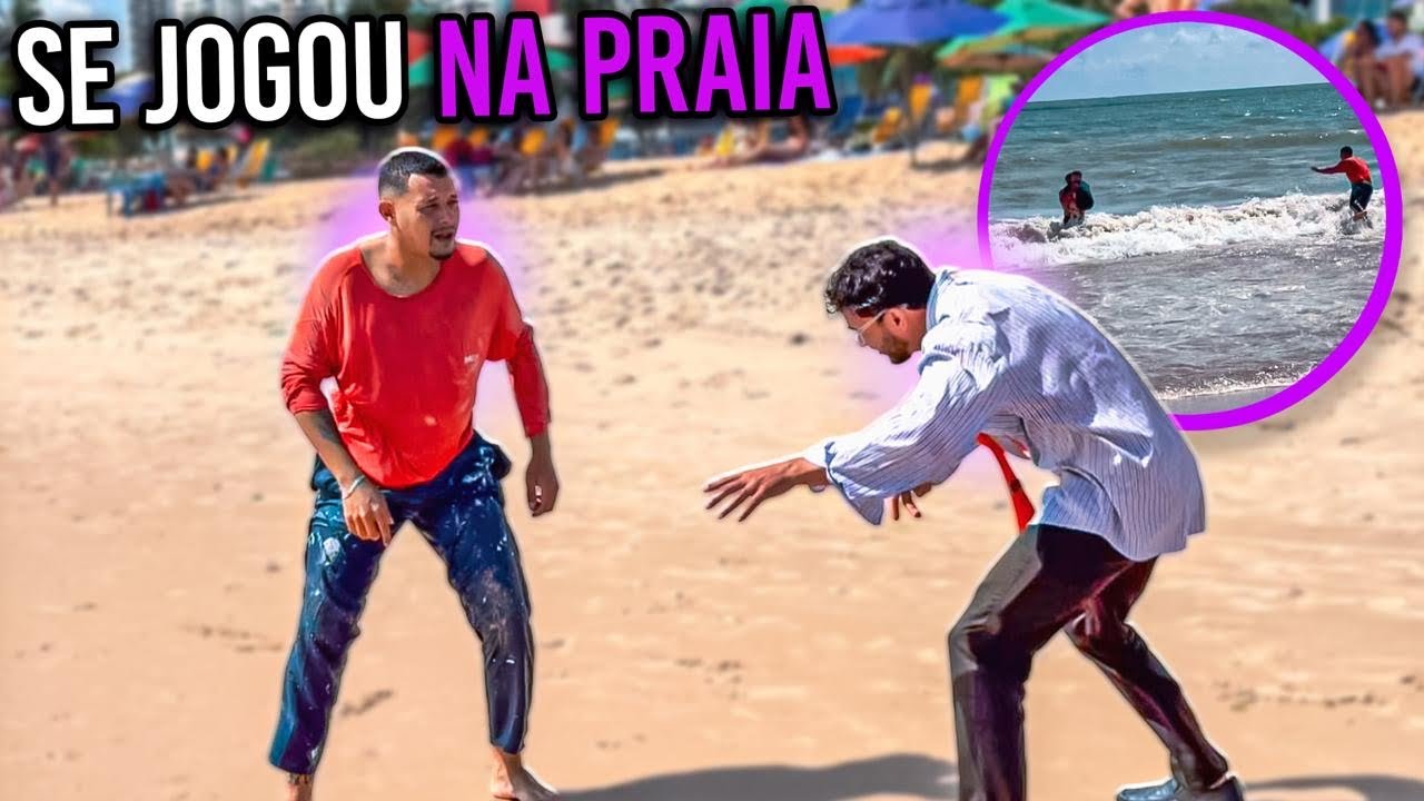 O MUDINHO VAI NA PRAIA PELA PRIMEIRA VEZ E SE JOGA | DIDINHO 