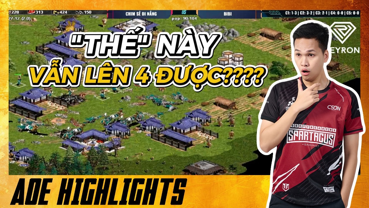 ĐỈNH CAO ĐẤU TRÍ - Chim Sẻ Đi Nắng BẮT BÀI QUÁ THÔNG MINH | AoE Highlights #aoe 