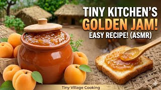 Can You Eat This? Making Tiny Apricot Jam 🍑 #VillageVibes#MiniFood#james #village #miniature #viral 