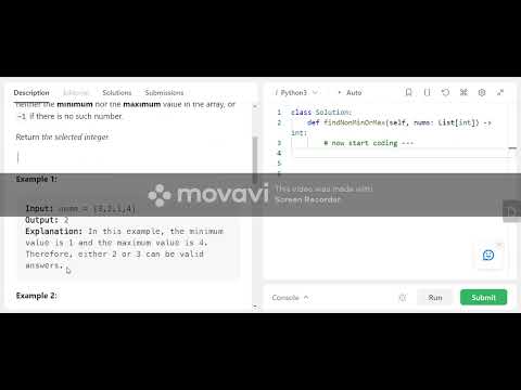 2733. Neither Minimum nor Maximum || Python