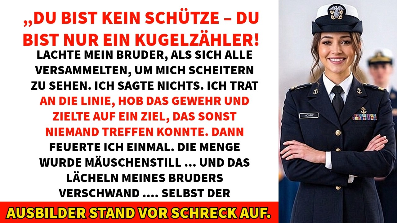 Auf dem Schießplatz schnitt das Lachen meines Bruders durch die kalte Morgenluft, und die ganze Gruppe drehte sich um. Jason, der Goldjunge, rief mir zu: „Setz dich lieber wieder hin, bevor du die...