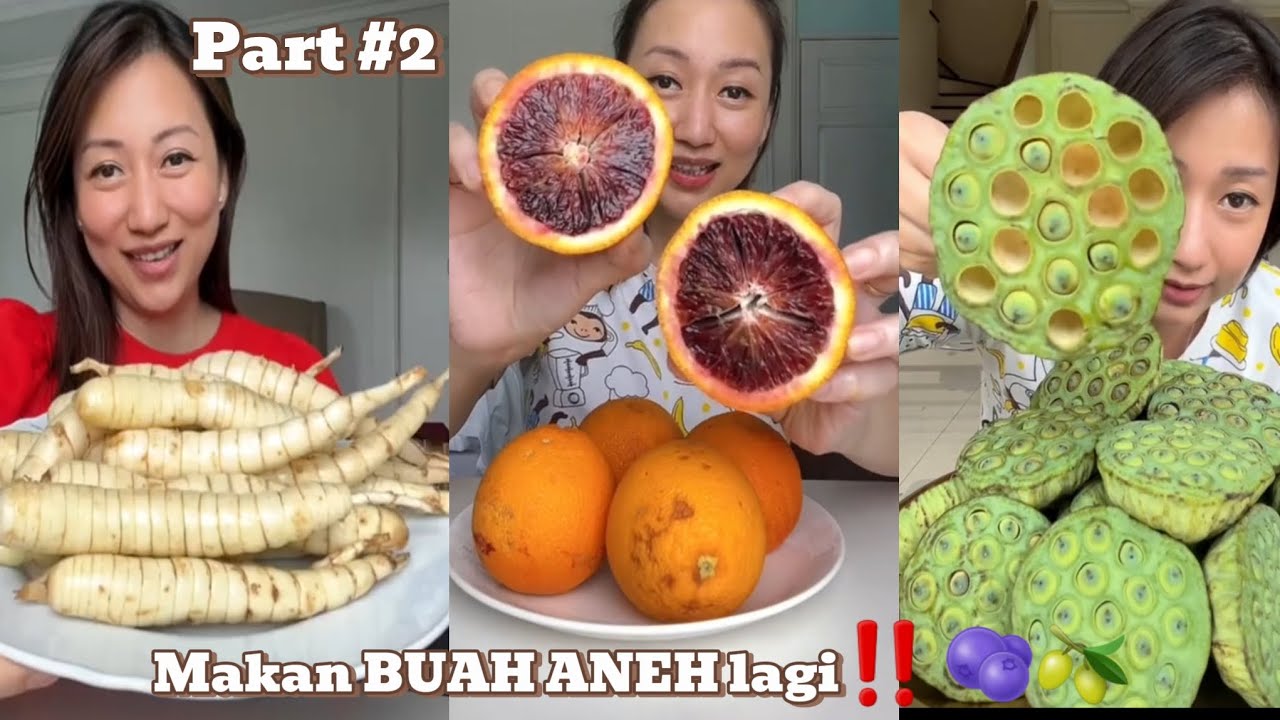MAKAN BUAH LANGKA DI INDONESIA part#2 🍇🫒🫐🥥 ‼️