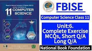 Celebrity Class 11 Computer | Chapter 6 | Complete Exercise | FBISE New Syllabus | NBF Wealth
