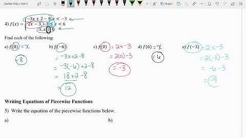 5.2 Day 2 - Piecewise Functions