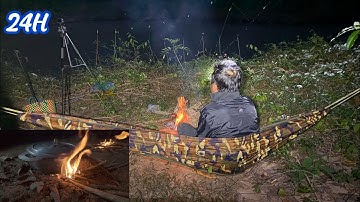 24H Câu Cá - Cấm Trại - Nấu Ăn Bên Bờ Suối | 24H Fishing - Camping - Cooking by the Stream
