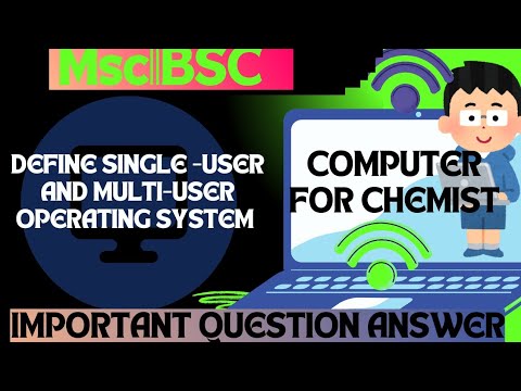 Define single -user and multi -user operating system? ||computer for ...