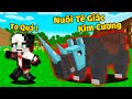 REDHOOD THỬ THÁCH 24 GIỜ BẮT TÊ GIÁC LÀM THÚ CƯNG TRONG MINECRAFT*MỀU LẦN ĐẦU NUÔI TÊ GIÁC KIM CƯƠNG