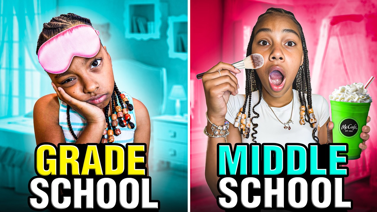 MIDDLE SCHOOL vs ELEMENTARY MORNING ROUTINE!!