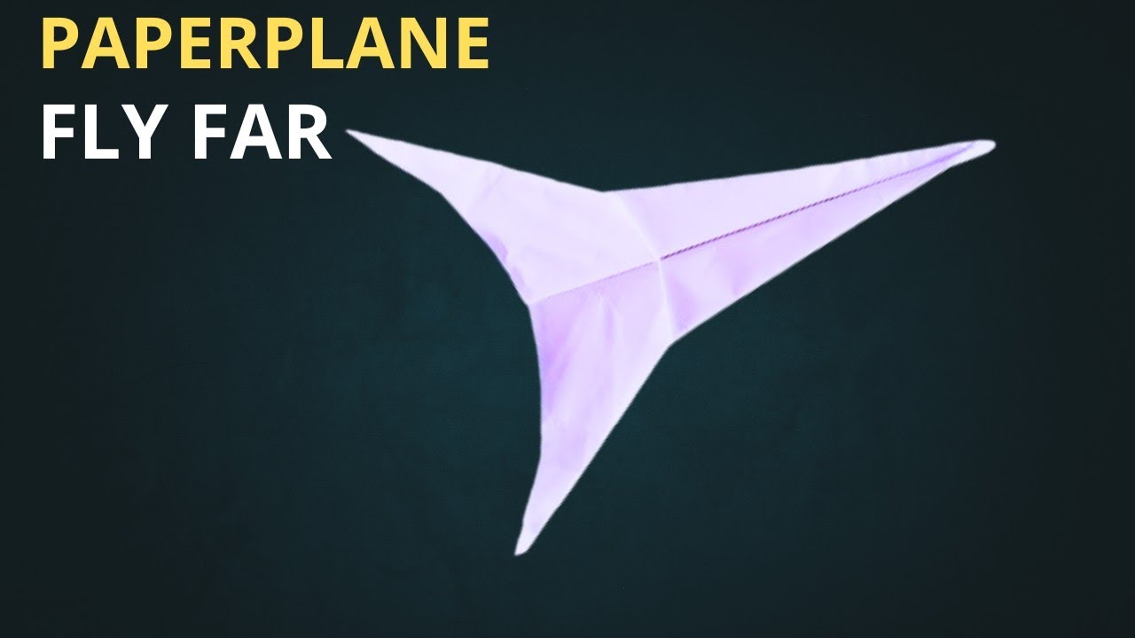 How to Fold an Easy Paper Airplane! | High-Flying & Stable Paper Airplane