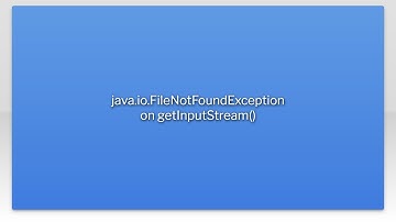 java.io.FileNotFoundException on getInputStream()