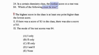Statistics Median Video Lessons Examples Solutions