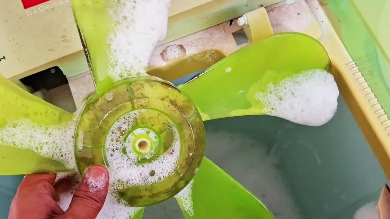 FAN/mencuci baling baling kipas angin hijau