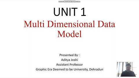 Multi Dimensional Data Model