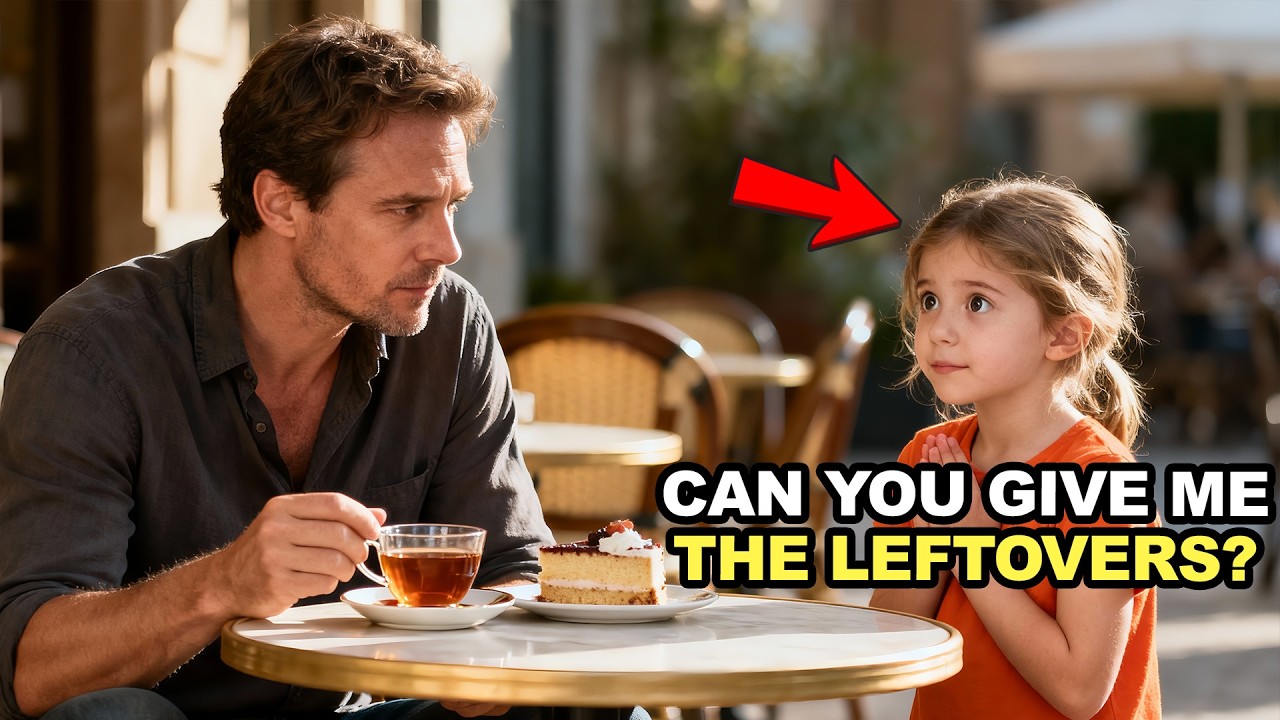 “SIR, CAN I EAT YOUR LEFTOVER CAKE?” A BEGGAR GIRL ASKS — THE COLD MILLIONAIRE FREEZES