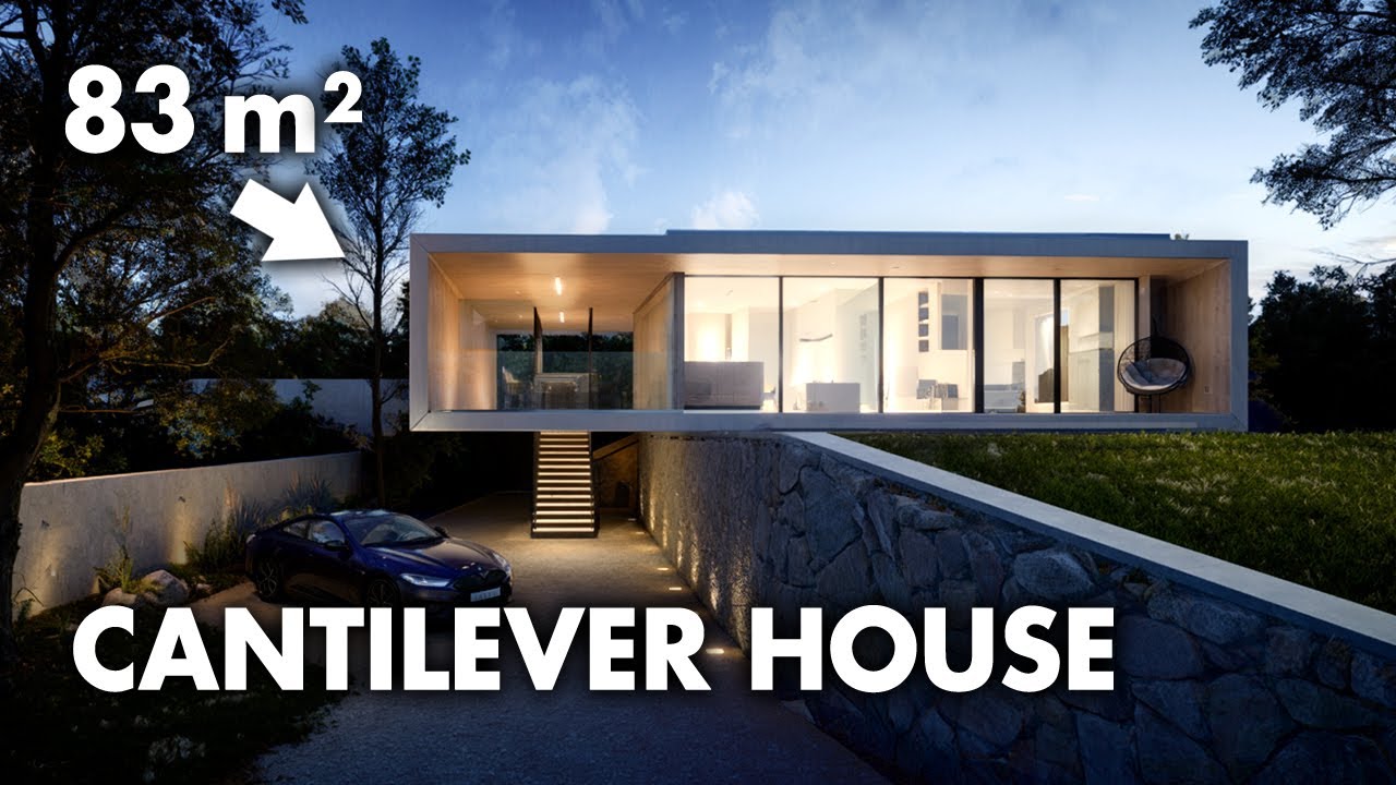 smart cantilever house | WALKTHROUGH & FLOOR PLAN