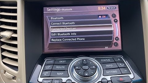Infiniti QX70. Bluetooth for Music and Phonecalls